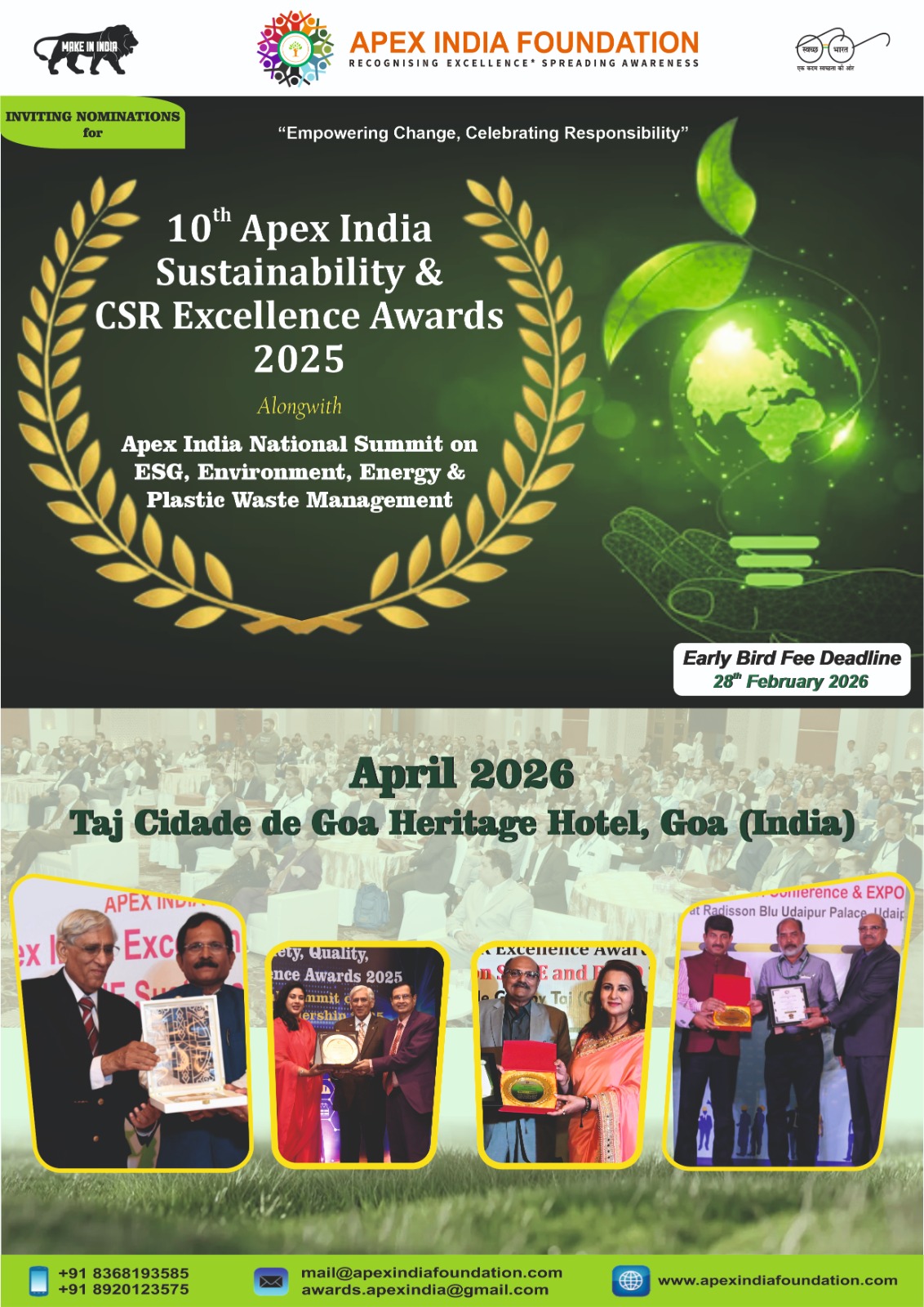 Apex India CSR Excellence awards 2025